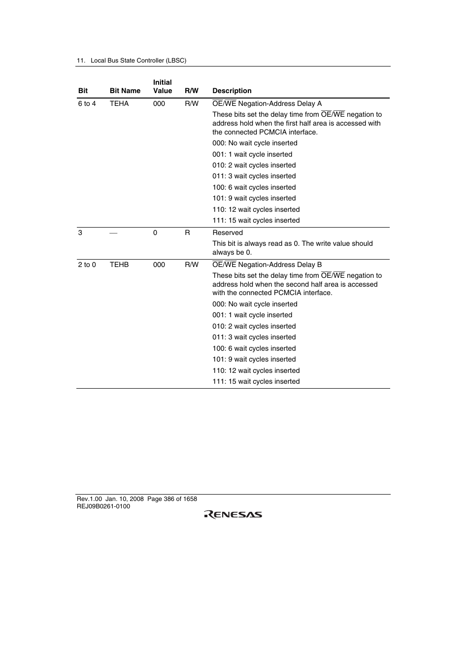 Renesas SH7781 User Manual | Page 416 / 1692
