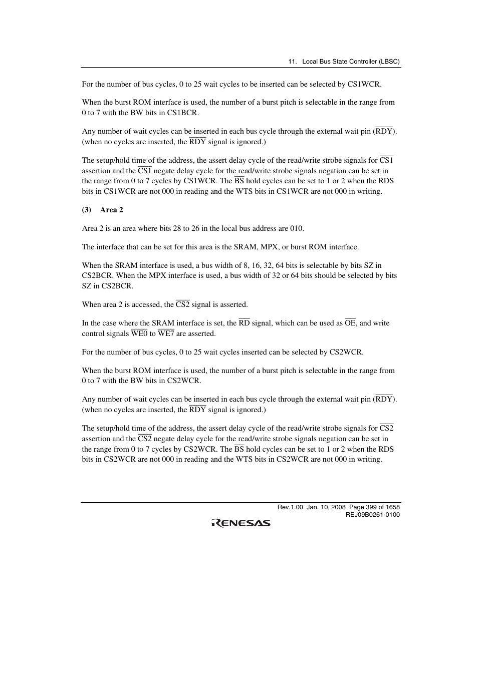 Renesas SH7781 User Manual | Page 429 / 1692