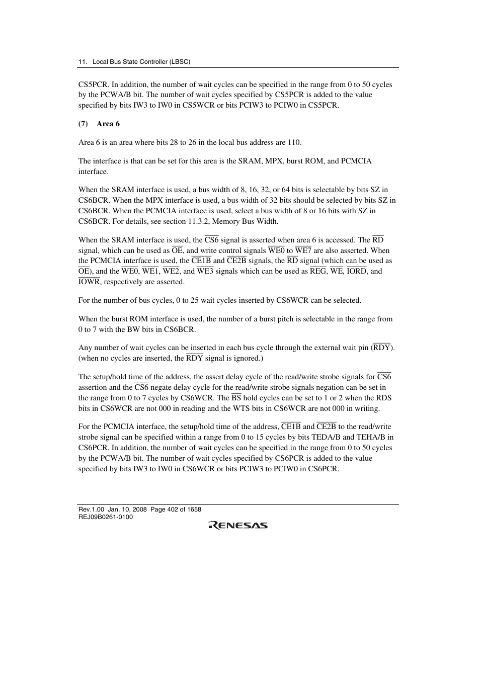 Renesas SH7781 User Manual | Page 432 / 1692