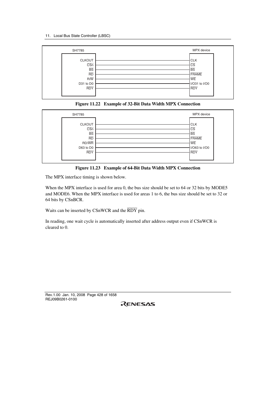 Renesas SH7781 User Manual | Page 458 / 1692