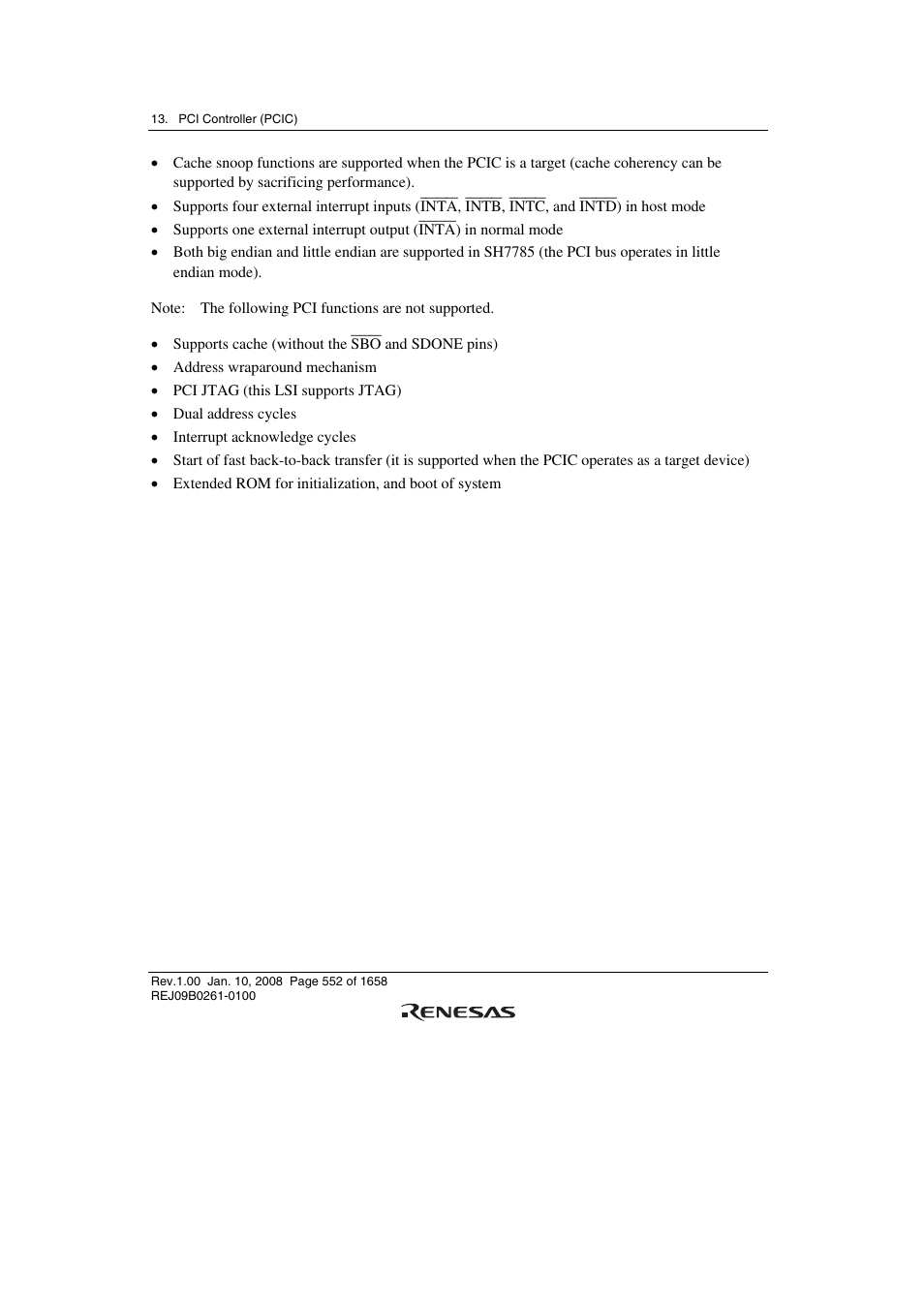 Renesas SH7781 User Manual | Page 582 / 1692