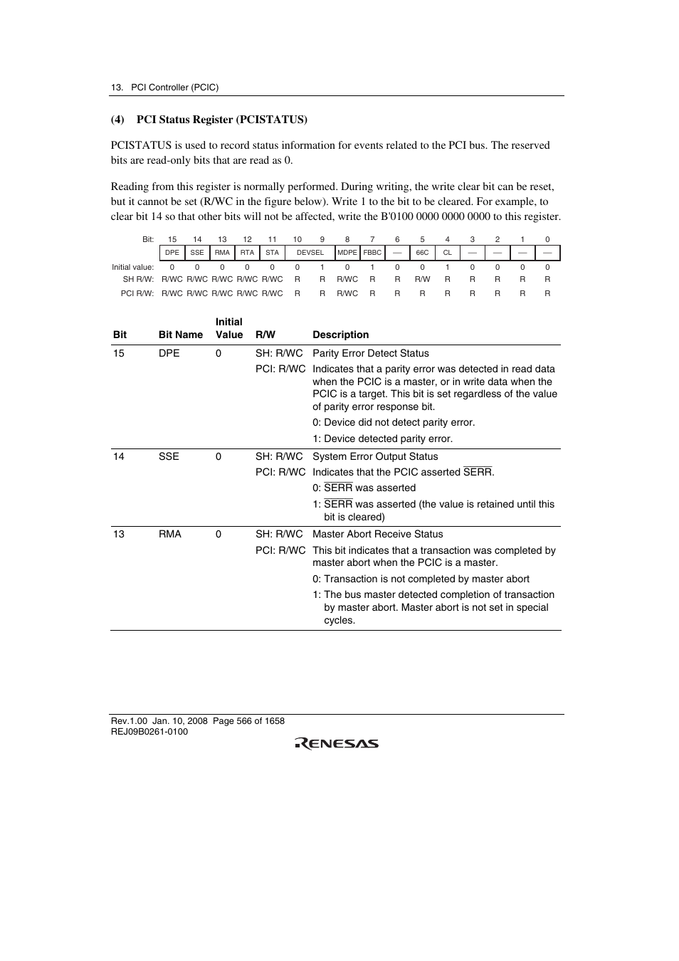 Renesas SH7781 User Manual | Page 596 / 1692