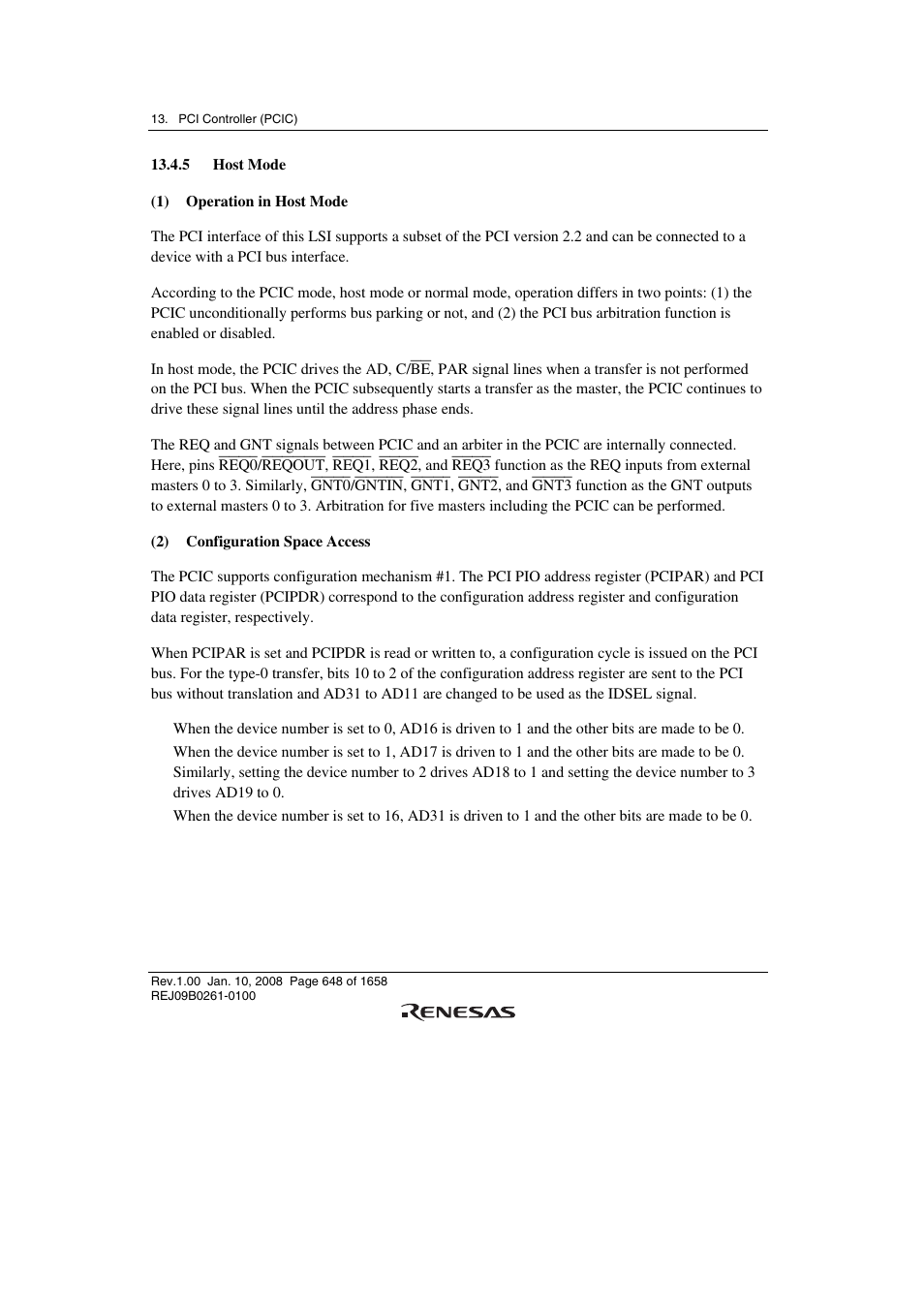 5 host mode | Renesas SH7781 User Manual | Page 678 / 1692