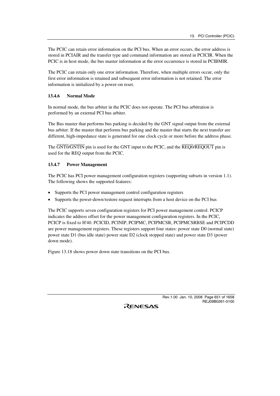 6 normal mode, 7 power management | Renesas SH7781 User Manual | Page 681 / 1692