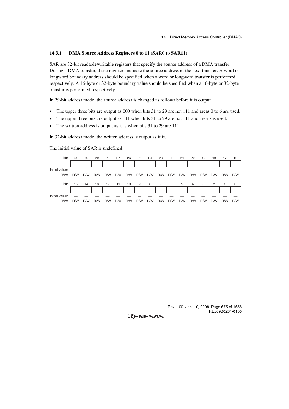 Renesas SH7781 User Manual | Page 705 / 1692