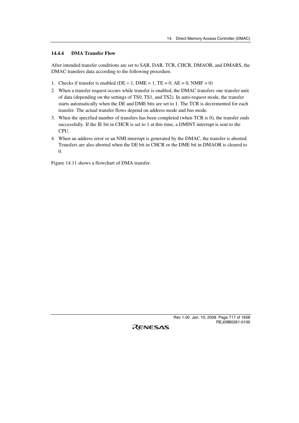 4 dma transfer flow | Renesas SH7781 User Manual | Page 747 / 1692