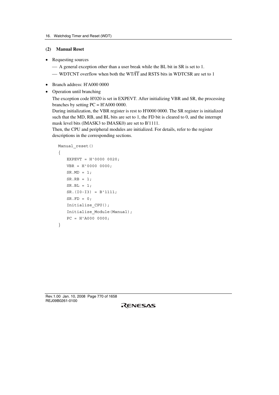 Renesas SH7781 User Manual | Page 800 / 1692