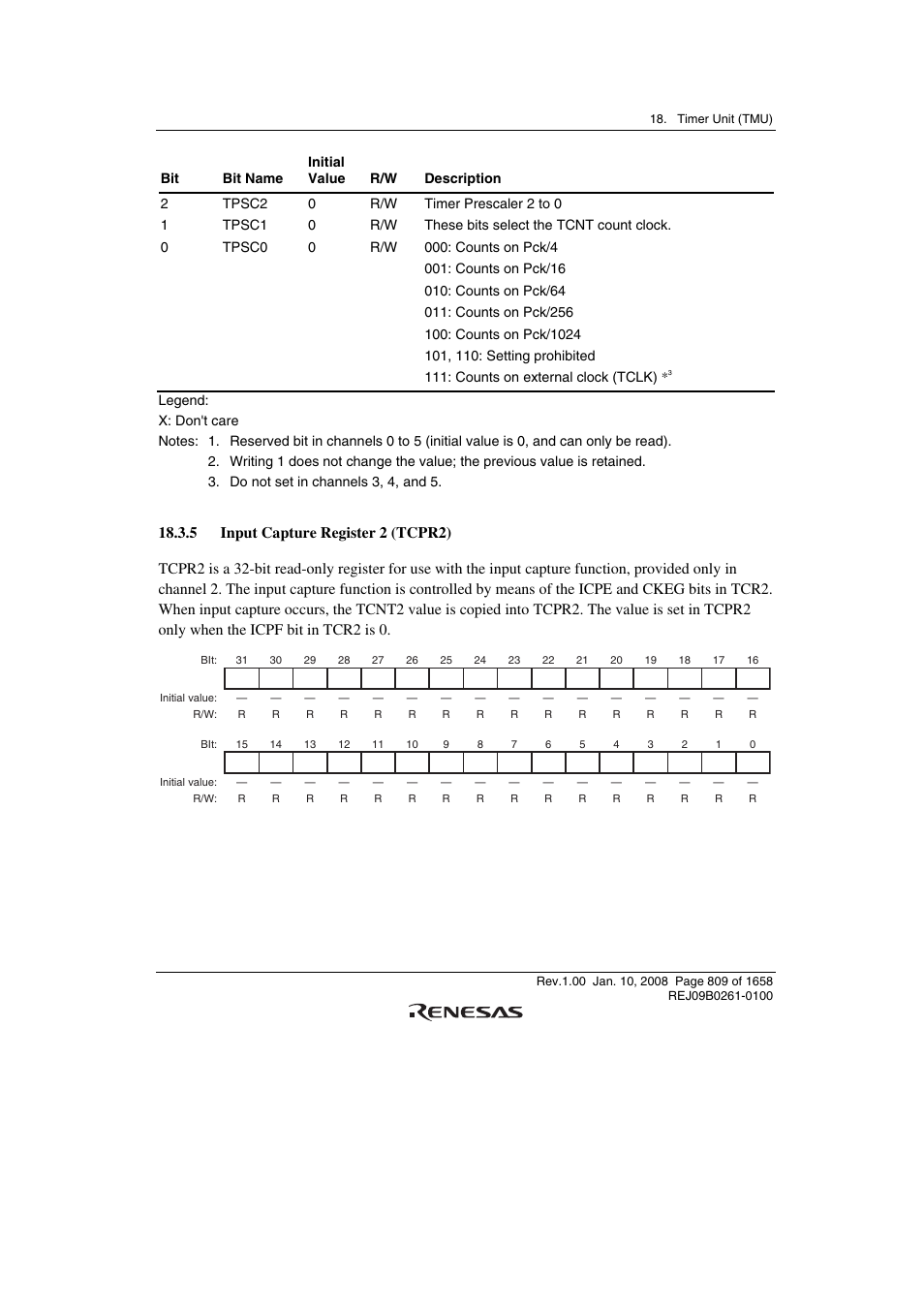 5 input capture register 2 (tcpr2) | Renesas SH7781 User Manual | Page 839 / 1692