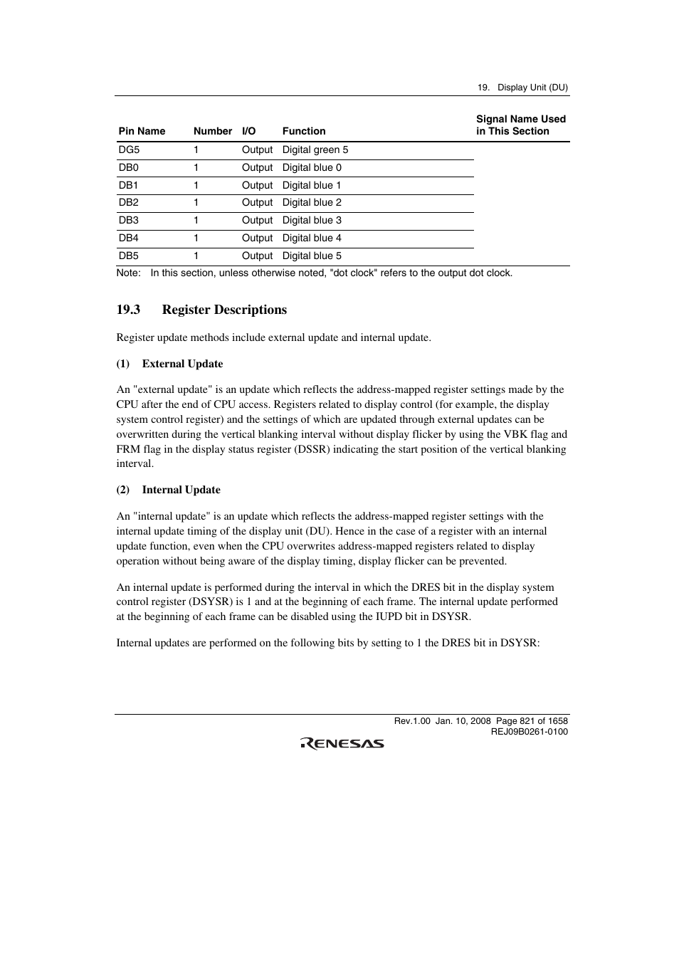 3 register descriptions | Renesas SH7781 User Manual | Page 851 / 1692