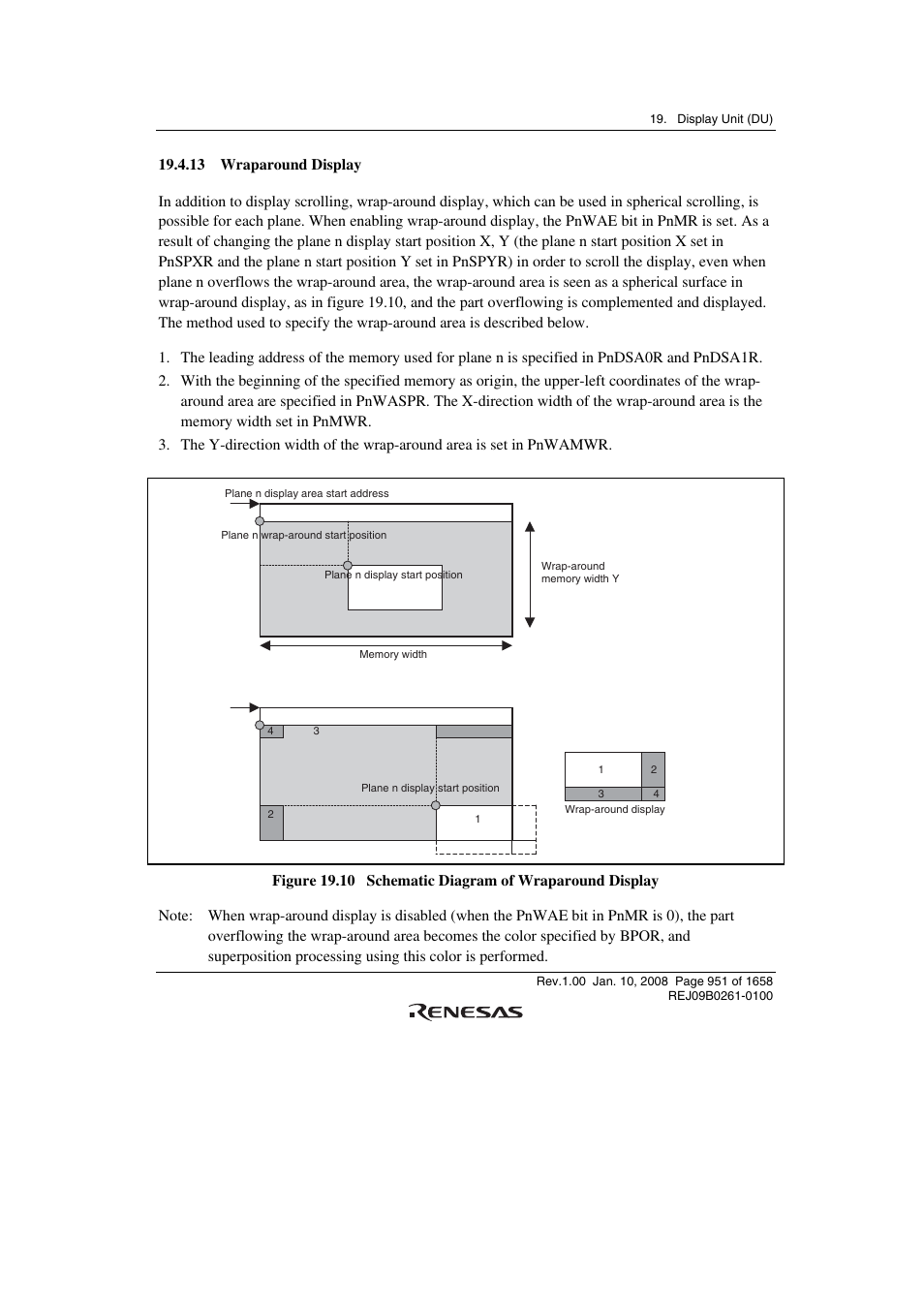 13 wraparound display | Renesas SH7781 User Manual | Page 981 / 1692