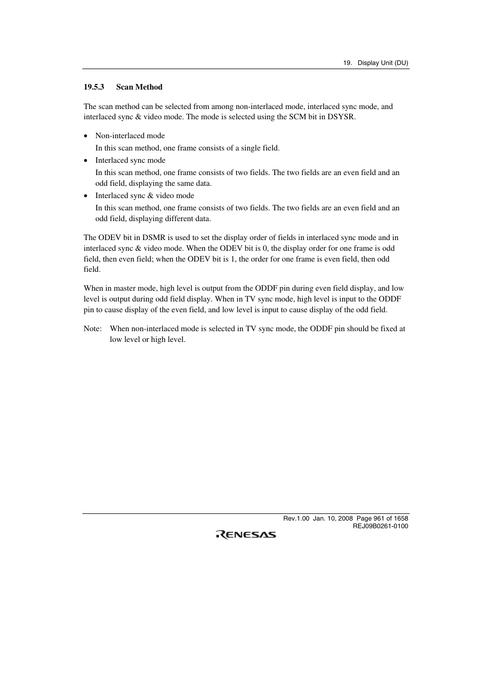 3 scan method | Renesas SH7781 User Manual | Page 991 / 1692