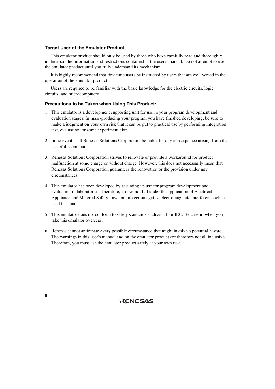 Renesas SuperHTM Family SH7084 User Manual | Page 6 / 48