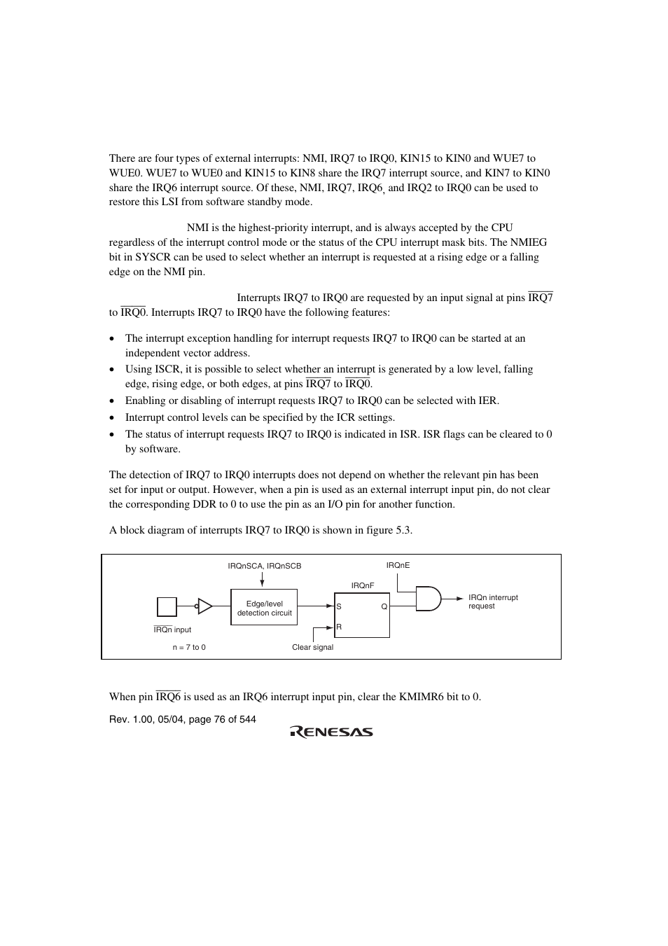 4 interrupt sources, 1 external interrupts | Renesas H8S/2111B User Manual | Page 110 / 582