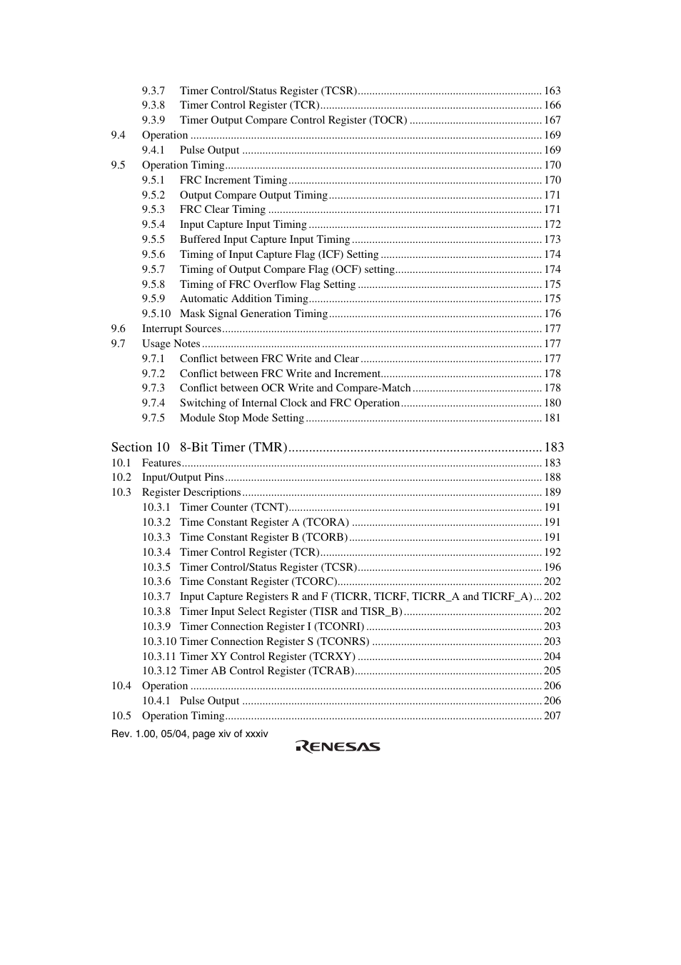 Renesas H8S/2111B User Manual | Page 14 / 582