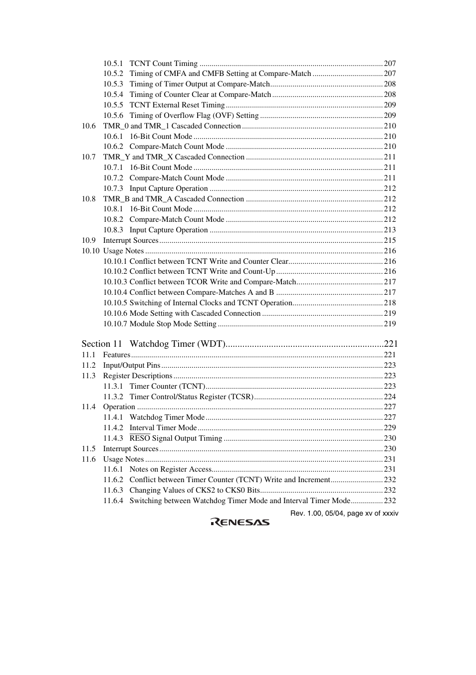Renesas H8S/2111B User Manual | Page 15 / 582