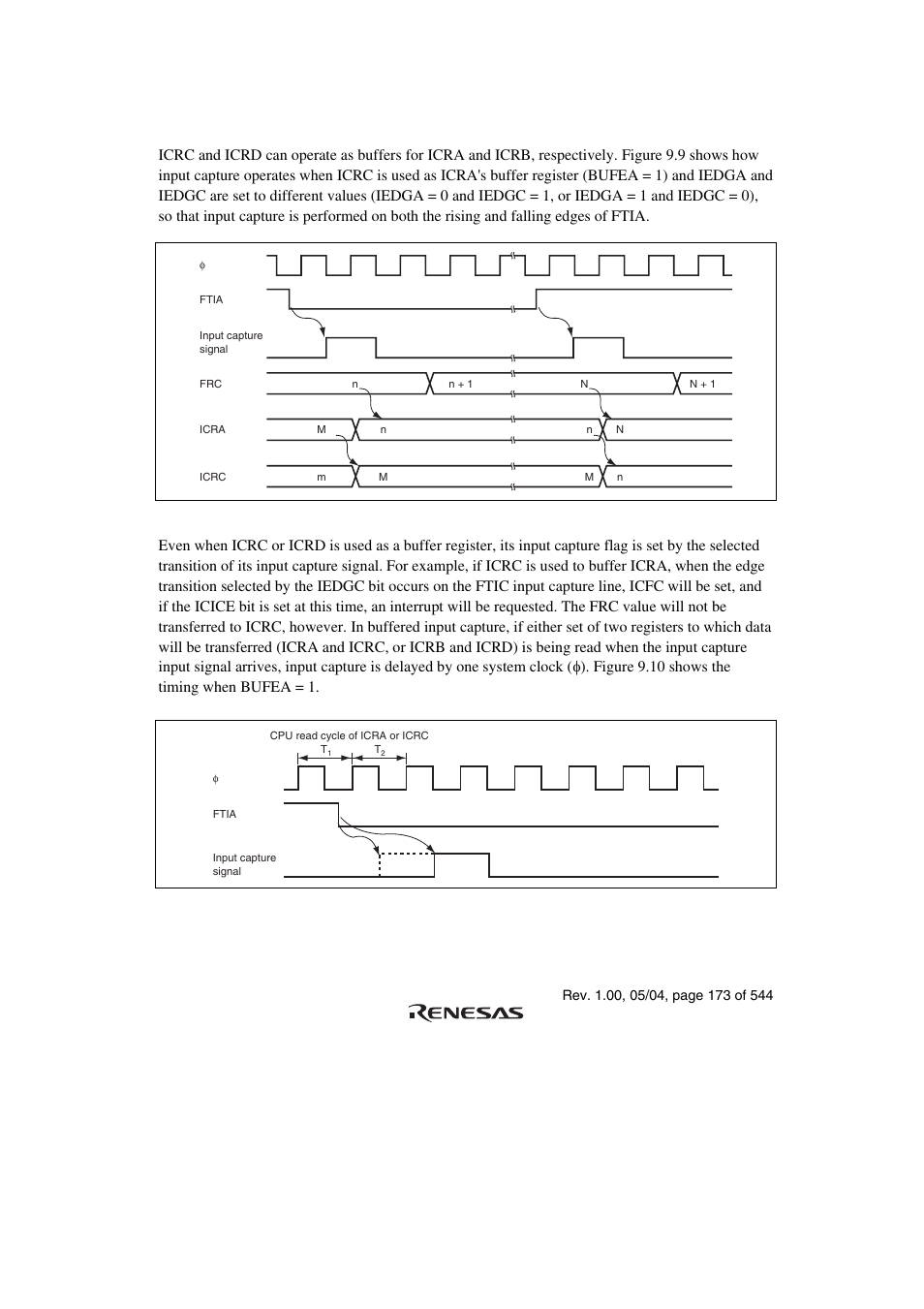 5 buffered input capture input timing | Renesas H8S/2111B User Manual | Page 207 / 582