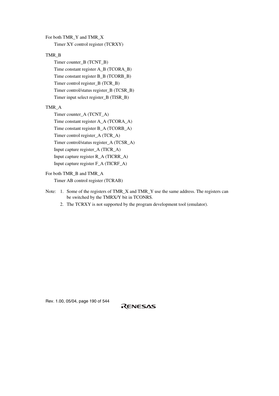 Renesas H8S/2111B User Manual | Page 224 / 582