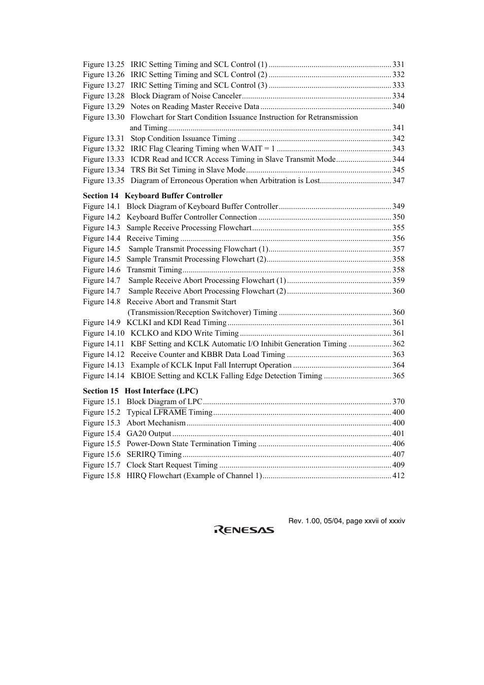 Renesas H8S/2111B User Manual | Page 27 / 582
