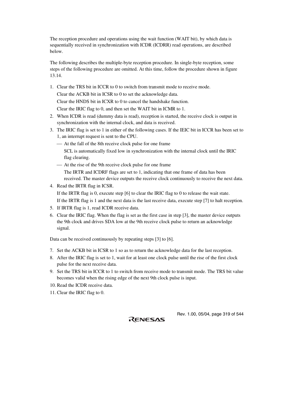 Renesas H8S/2111B User Manual | Page 353 / 582