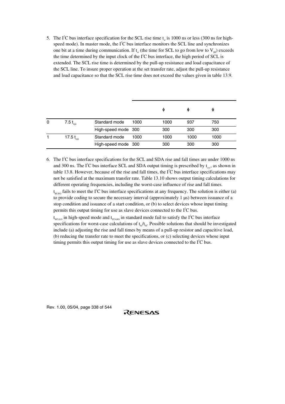 Renesas H8S/2111B User Manual | Page 372 / 582