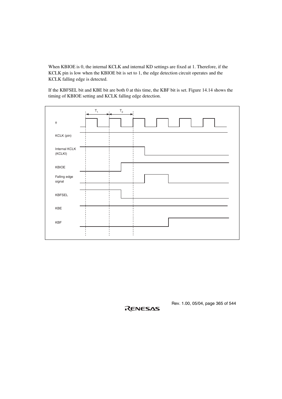 5 usage notes, 1 kbioe setting and kclk falling edge detection | Renesas H8S/2111B User Manual | Page 399 / 582