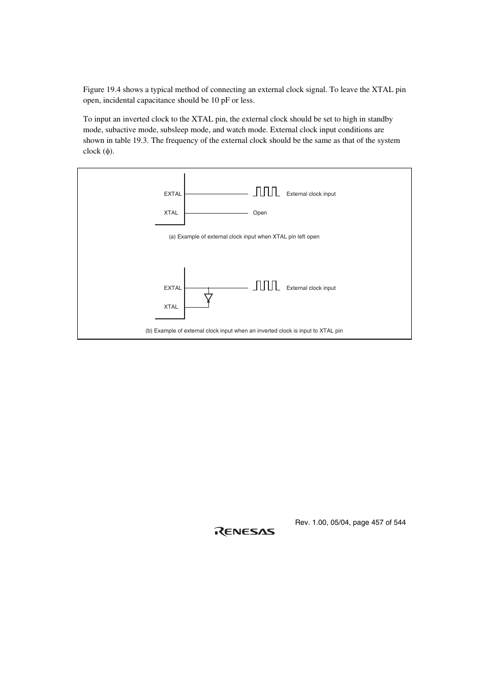 2 external clock input method | Renesas H8S/2111B User Manual | Page 491 / 582