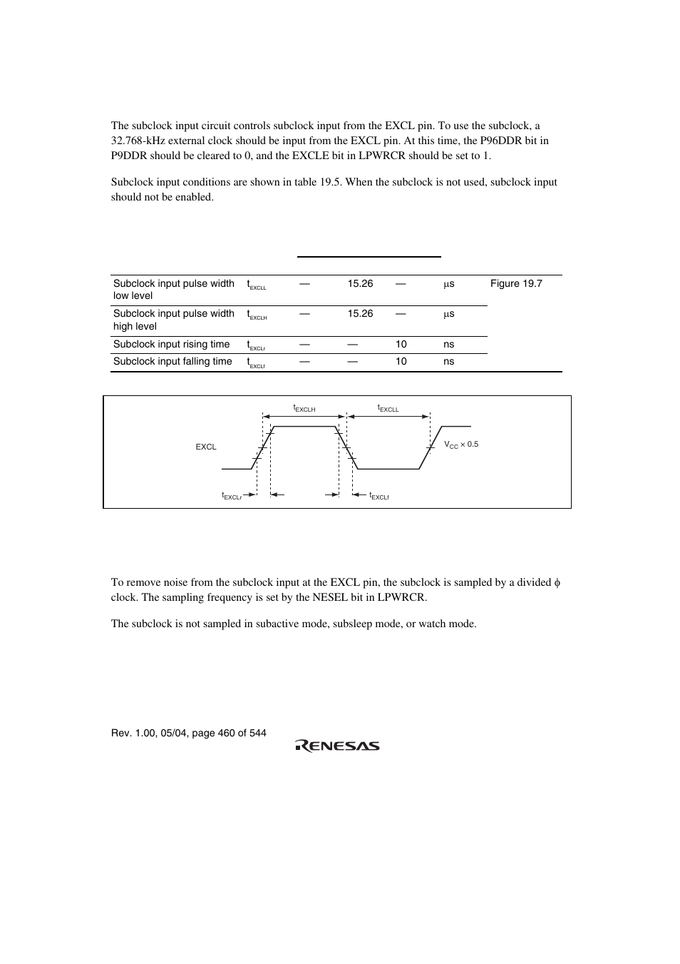 5 subclock input circuit, 6 waveform forming circuit | Renesas H8S/2111B User Manual | Page 494 / 582
