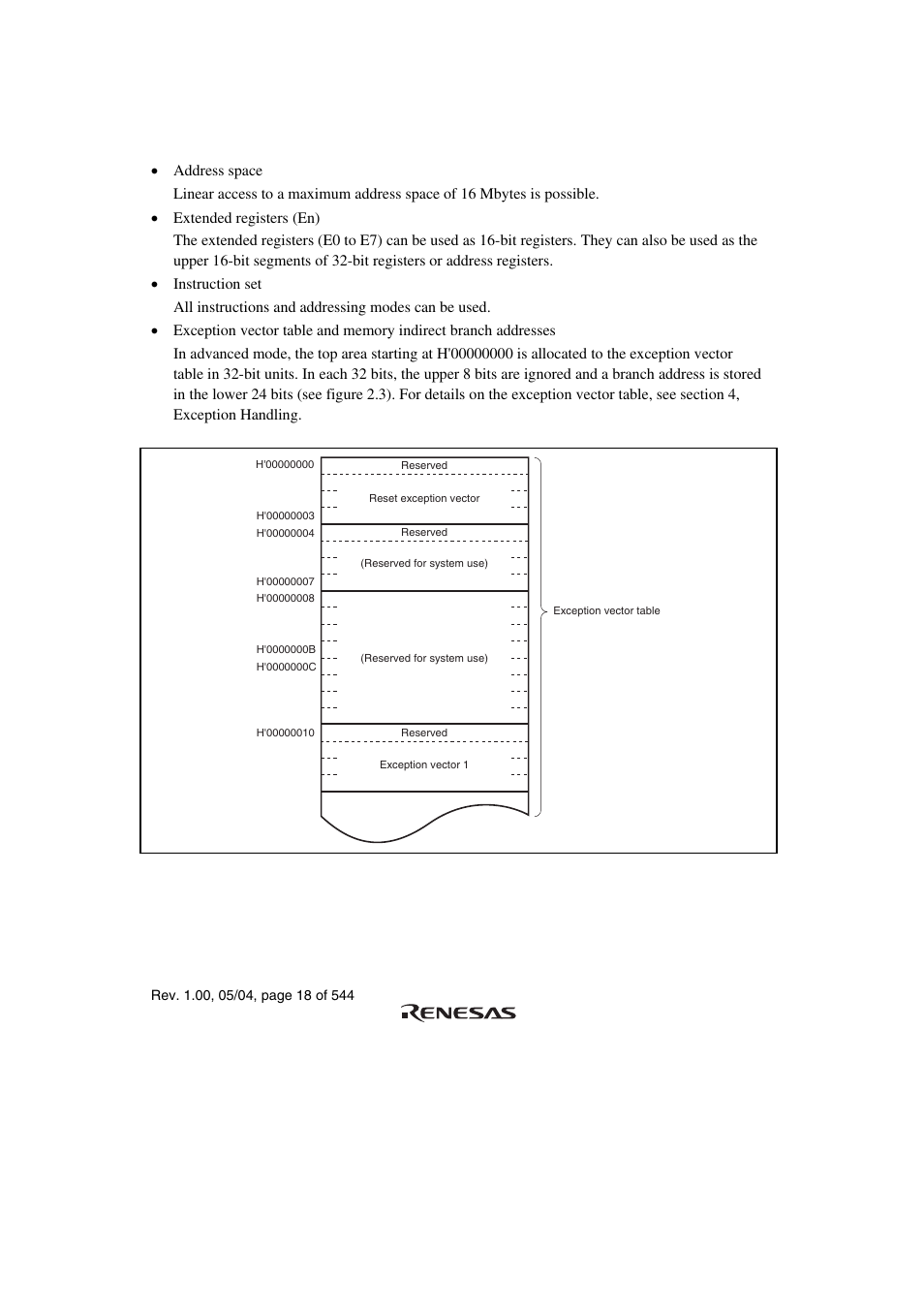 2 advanced mode | Renesas H8S/2111B User Manual | Page 52 / 582