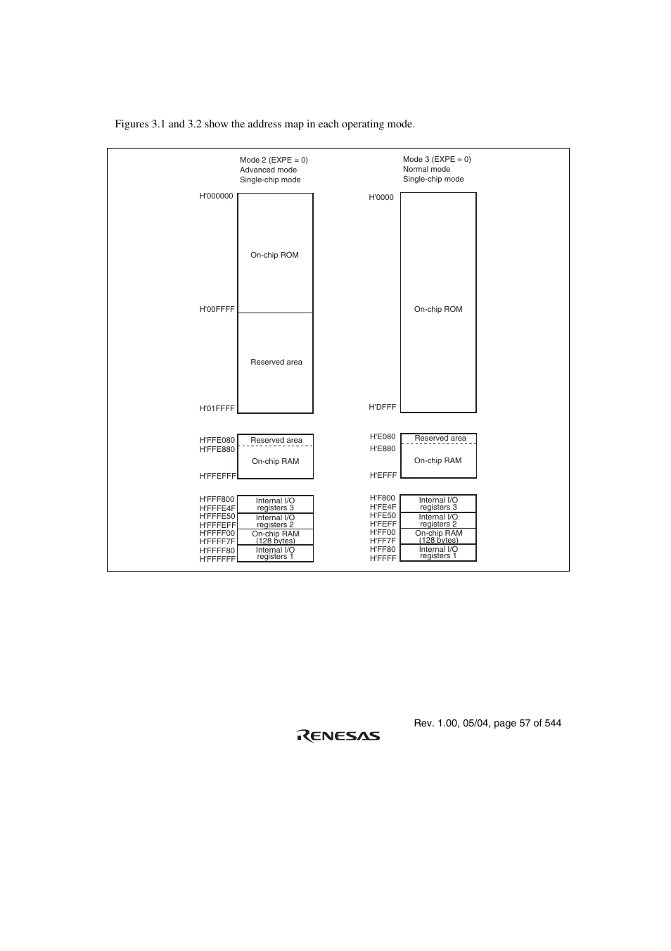 4 address map | Renesas H8S/2111B User Manual | Page 91 / 582