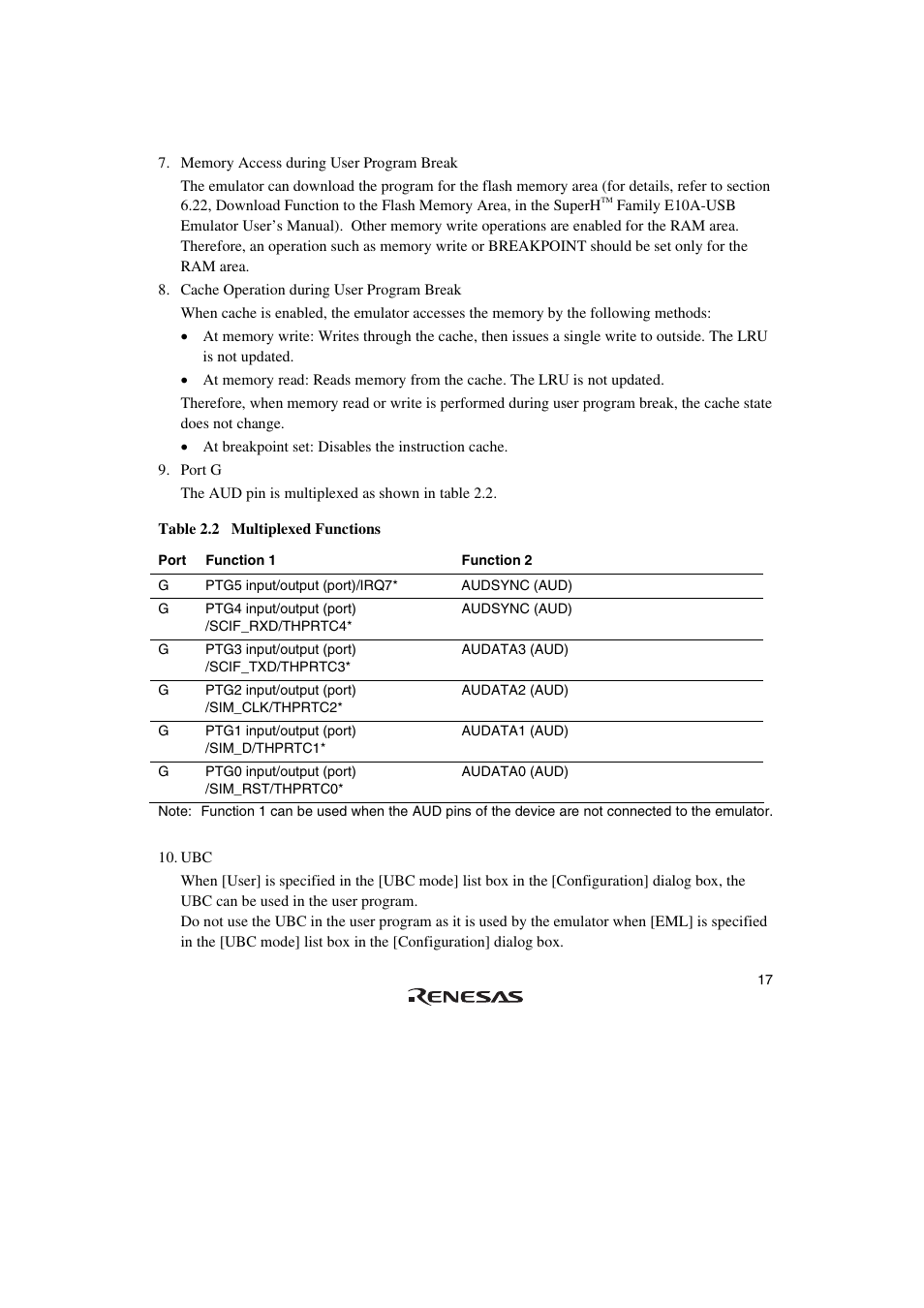 Renesas Emulator System SH7362 User Manual | Page 25 / 66