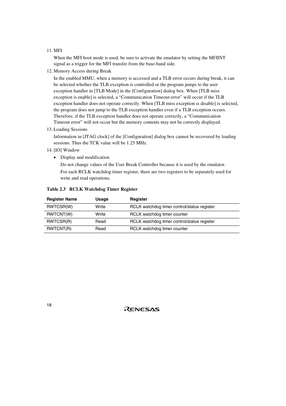 Renesas Emulator System SH7362 User Manual | Page 26 / 66