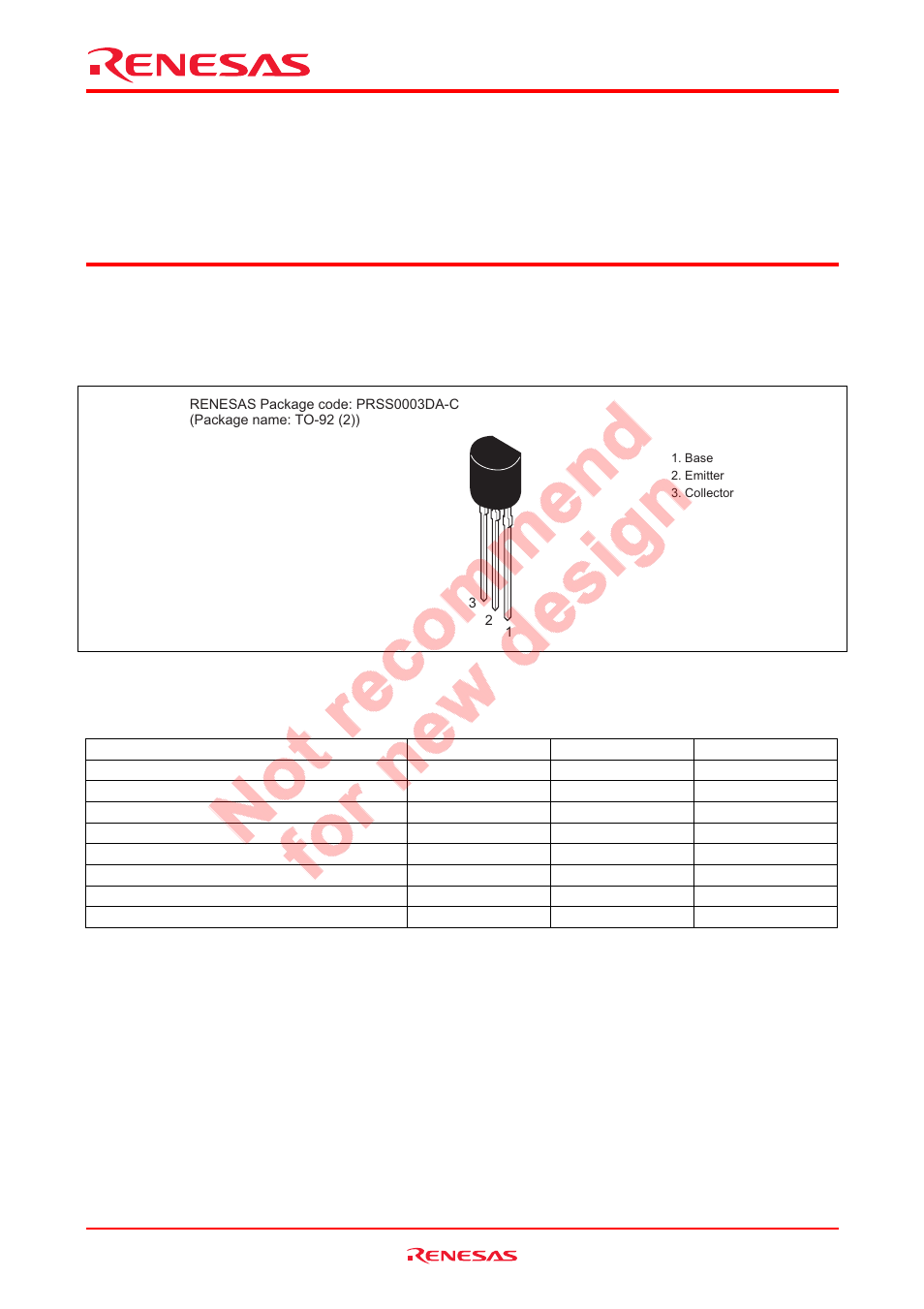 Renesas 2SC4308 User Manual | 6 pages