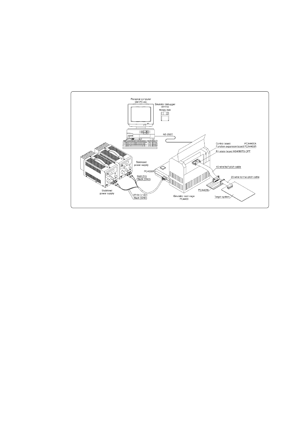 M34282t5-opt, 1 outline | Renesas MCU Board for PC4400 Emulator System M34282T5-OPT User Manual | Page 15 / 40