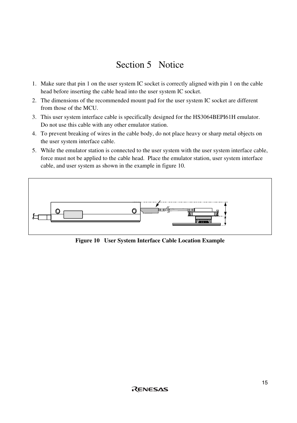 Section 5 notice | Renesas H8/3062 User Manual | Page 29 / 34