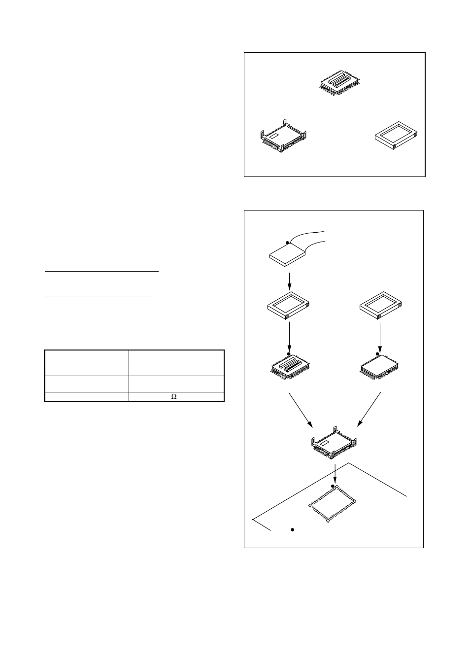 Outline, Package components, Applicable sockets | Specifications, Usage, Package components (see figure 1), Usage (see figure 2) | Renesas M3T-DUMMY80 User Manual | Page 2 / 4