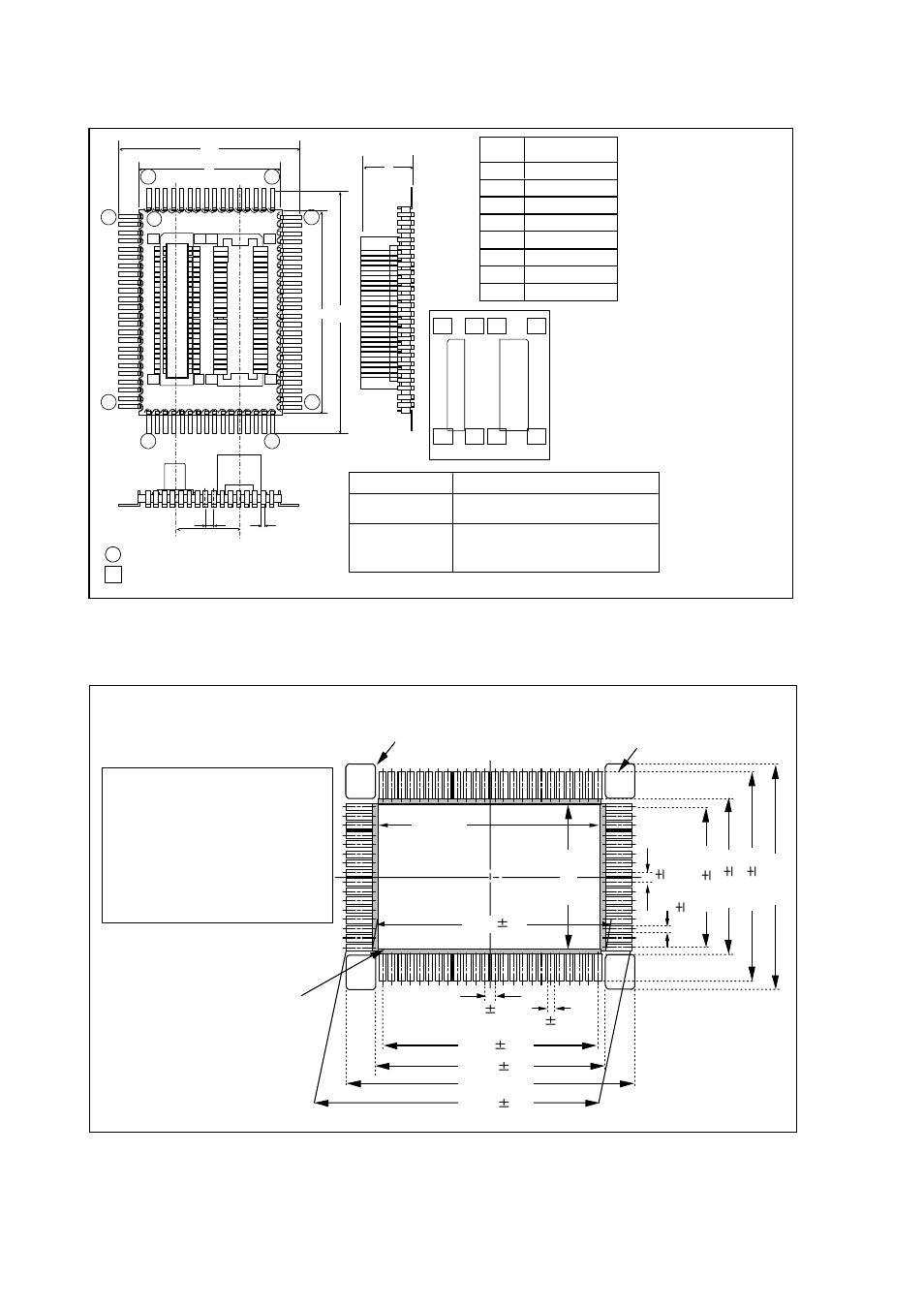 External dimensions of the m3t-dummy80, Sample foot pattern of the target system | Renesas M3T-DUMMY80 User Manual | Page 3 / 4