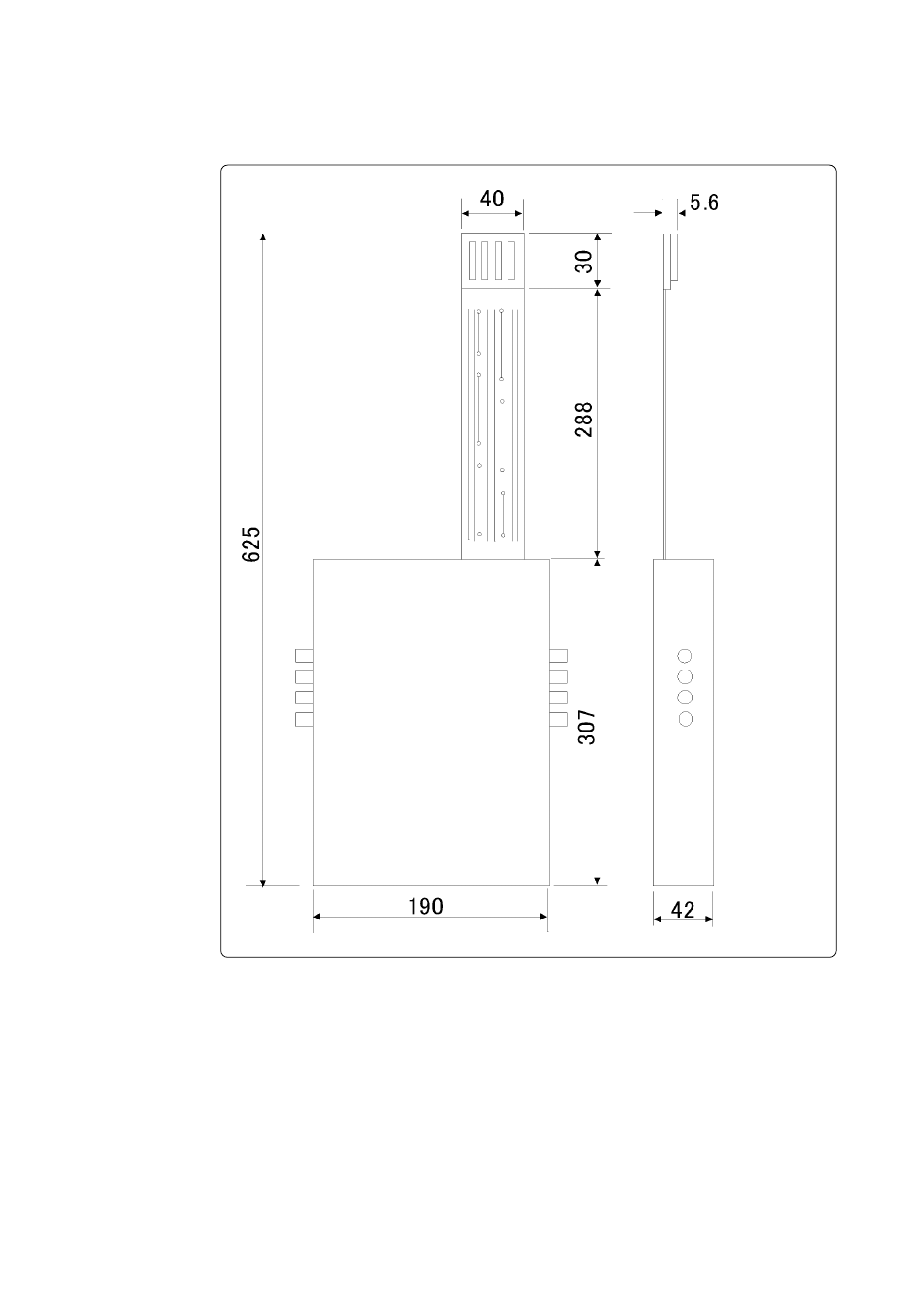 4 external dimensions, 1) external dimensions of the emulation pod | Renesas Emulation Pod M37760T-RPD-E User Manual | Page 52 / 66