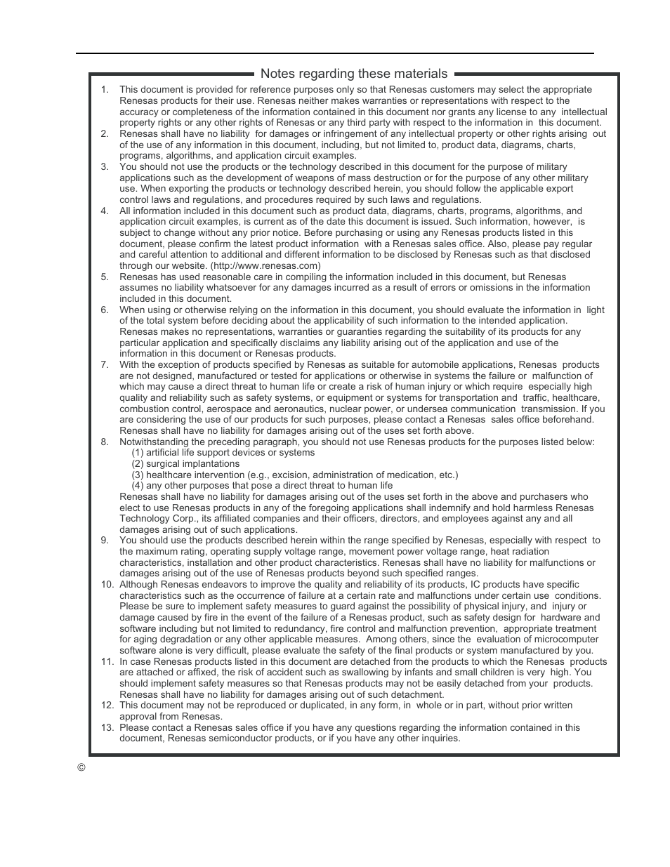 Renesas H8S User Manual | Page 26 / 26