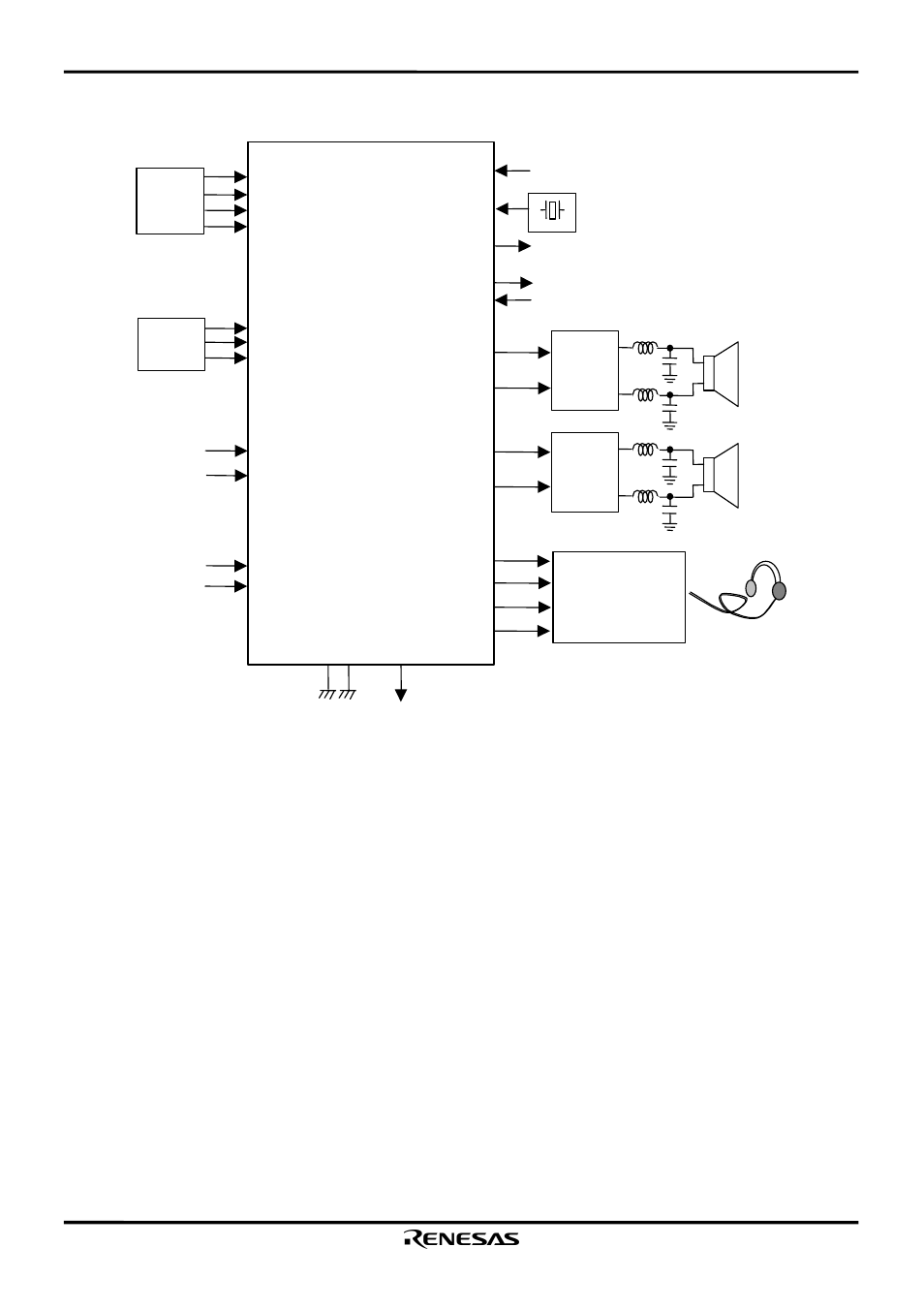 Power driver power driver, Mcu dsp | Renesas M65881AFP User Manual | Page 21 / 23