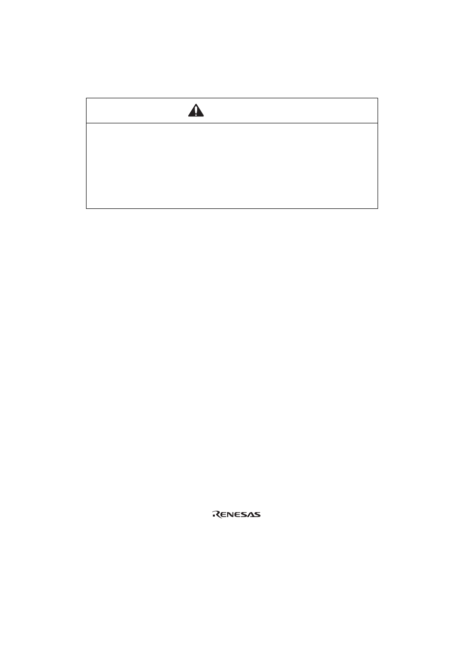 Warning | Renesas TQFP-100G User Manual | Page 11 / 22