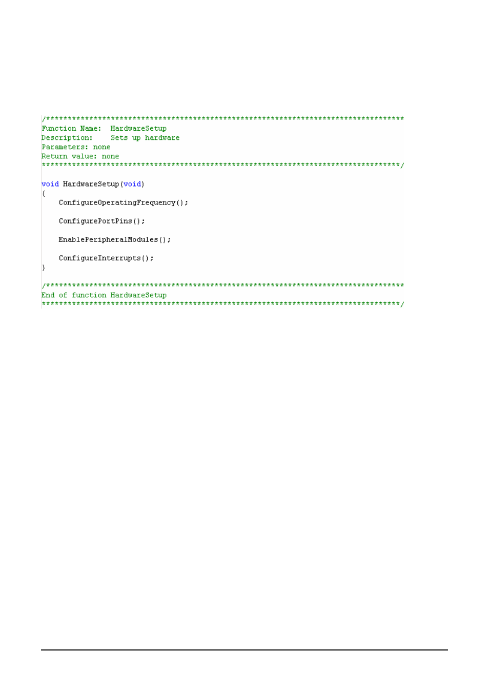 Board initialisation code (hwsetup.c / hwsetup.h) | Renesas M16C/26A User Manual | Page 19 / 23