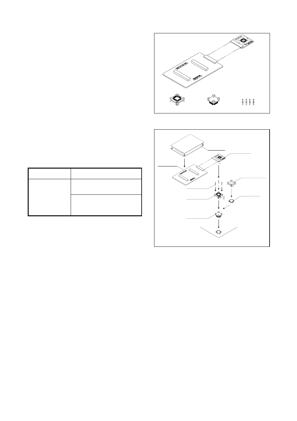 Outline, Package components, Specifications | Usage, Package components (see figure 1), Usage (see figure 2) | Renesas M30260T-48FPD User Manual | Page 4 / 6