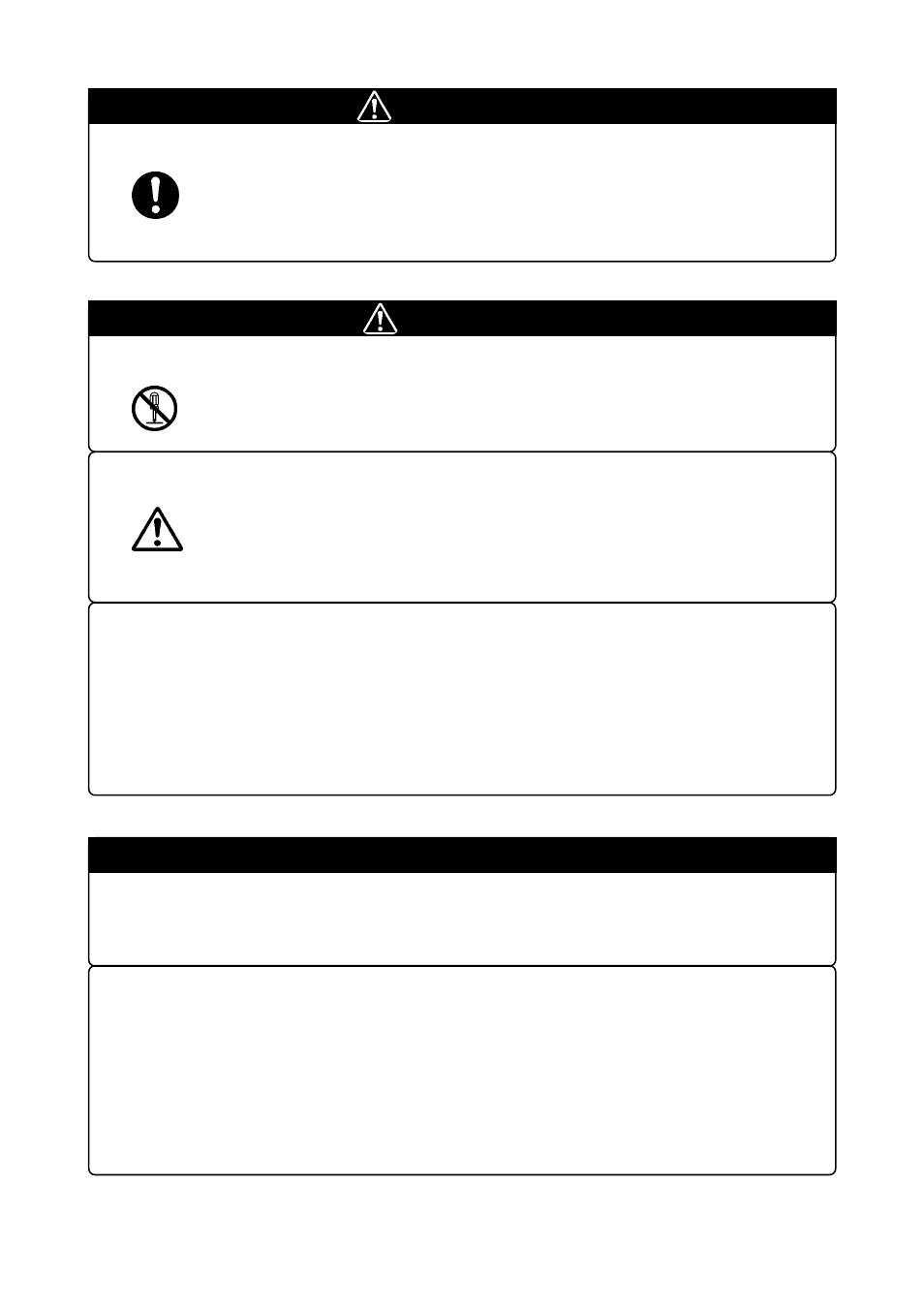 Warning, Important, Caution | Warnings for use environment, Caution for keeping this product, Caution to be taken for modifying this product, Cautions to be taken for handling this product, When using the product | Renesas PCA7401 User Manual | Page 7 / 20