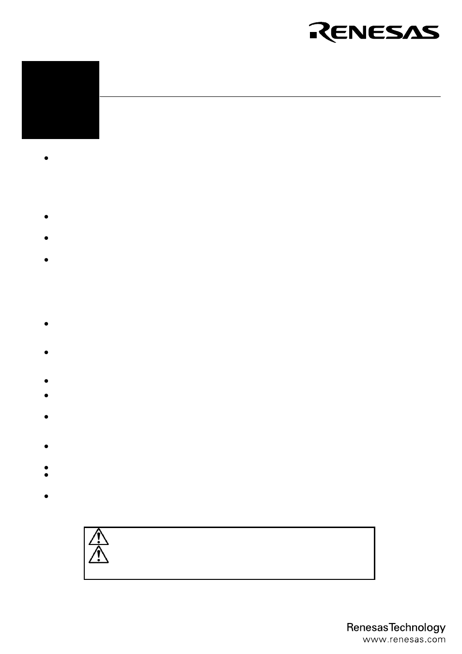 Renesas Emulation Memory Board R0E330850MSRC0 User Manual | 4 pages