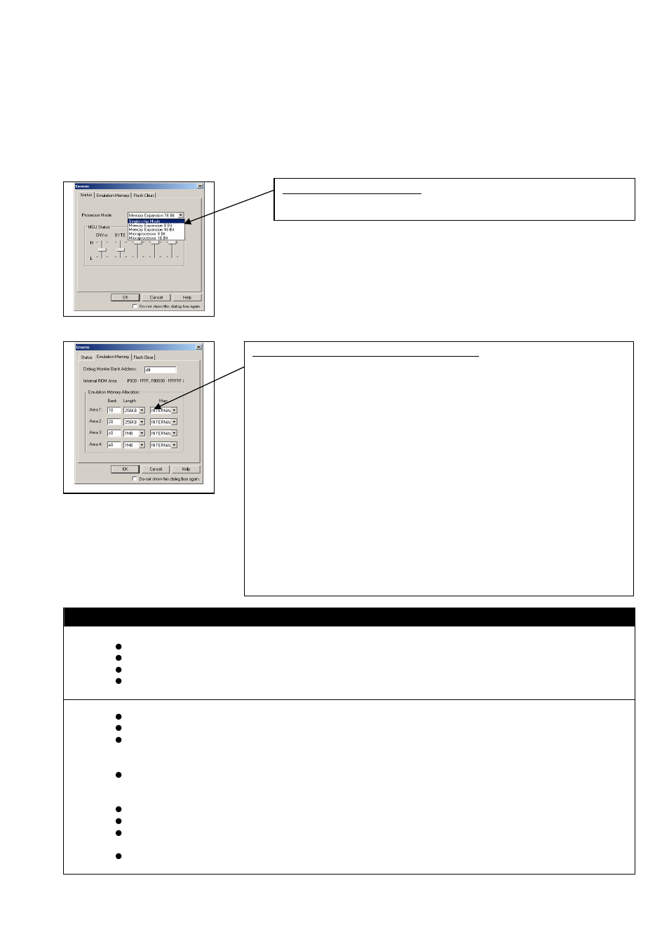 Usage (emulator debugger), Important | Renesas Emulation Memory Board R0E330850MSRC0 User Manual | Page 3 / 4