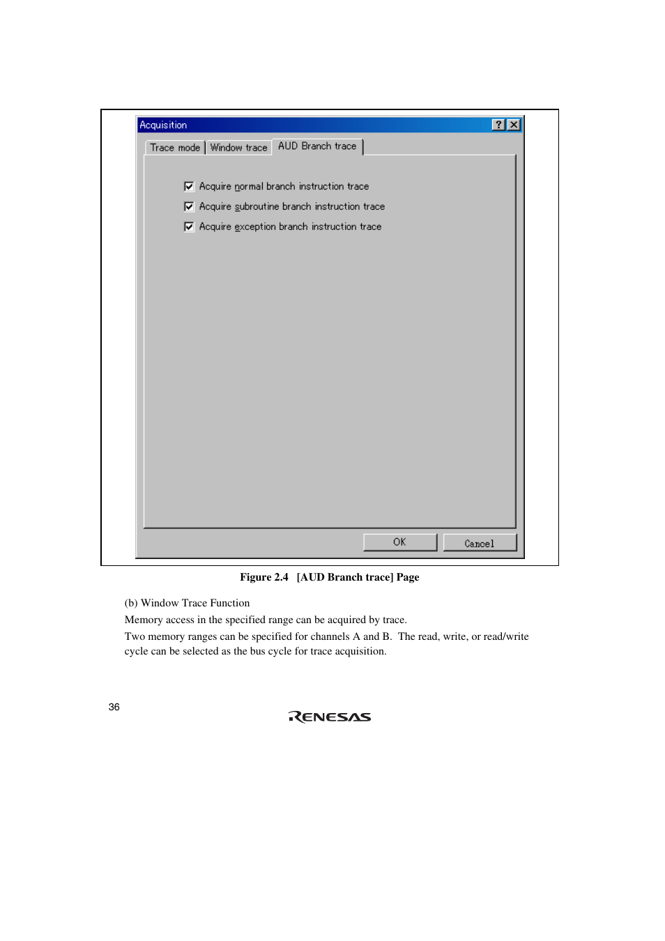 Renesas SuperH HS0720KCU01HE User Manual | Page 42 / 54