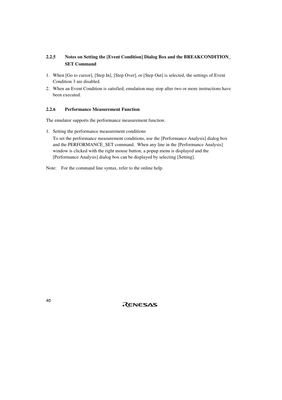 6 performance measurement function | Renesas SuperH HS0720KCU01HE User Manual | Page 46 / 54