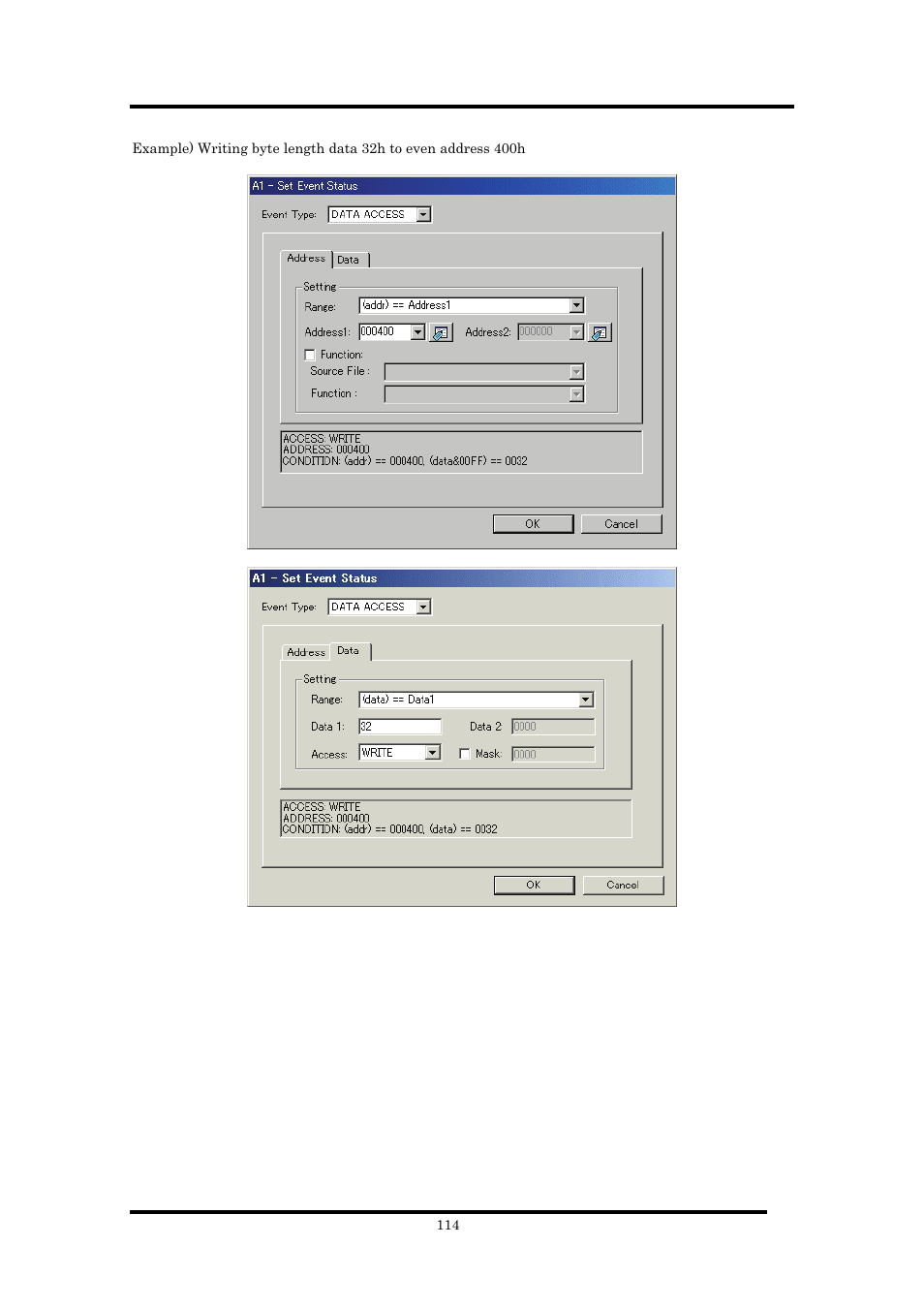 Renesas Emulator Debugger M16C PC4701 User Manual | Page 128 / 296