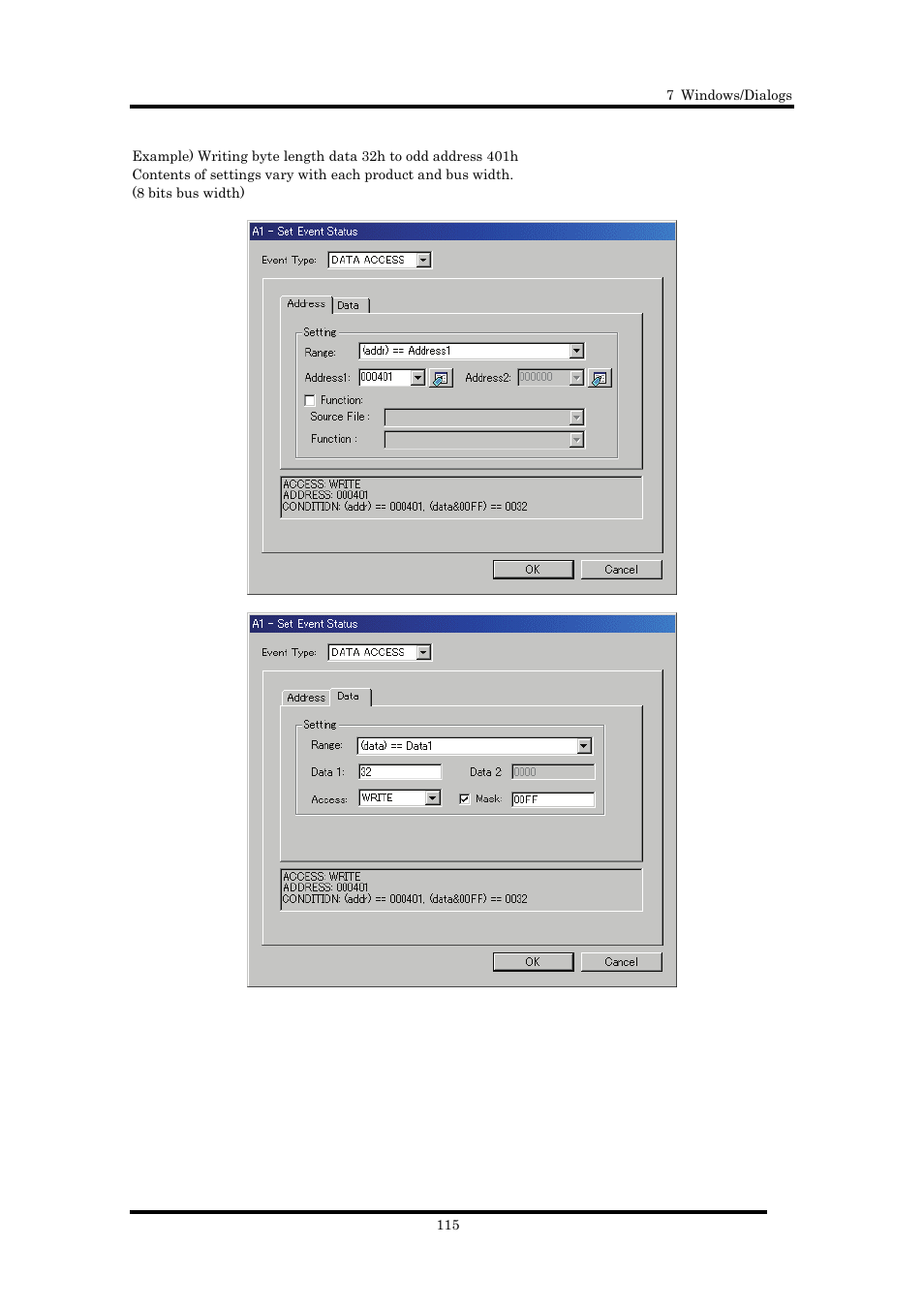 Renesas Emulator Debugger M16C PC4701 User Manual | Page 129 / 296