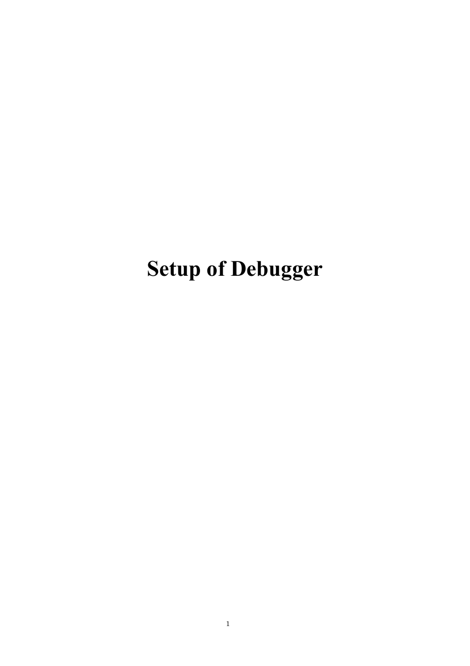 Setup of debugger | Renesas Emulator Debugger M16C PC4701 User Manual | Page 13 / 296